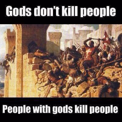 Gods dont kill people people with gods kill people